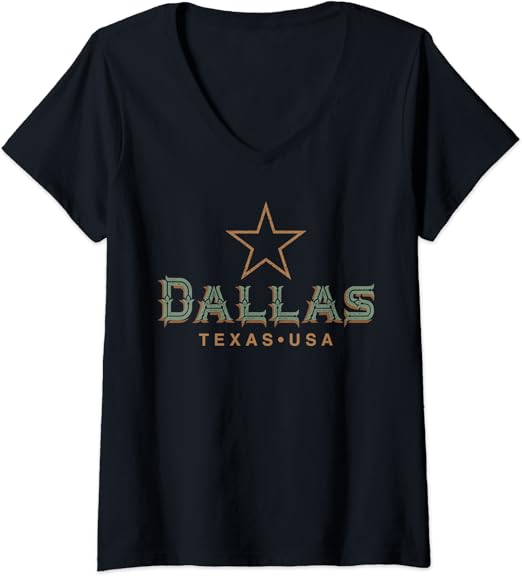 Amazoncom womens vintage dallas texas vneck tshirt clothing